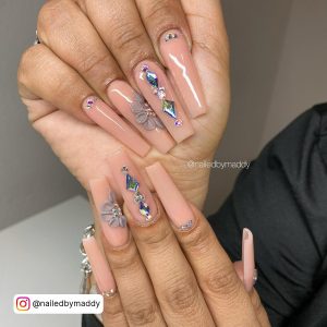 Coffin Shaped Nails Long