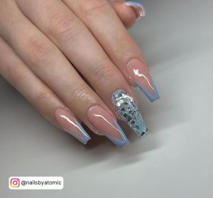 Cute Pastel Blue Nails