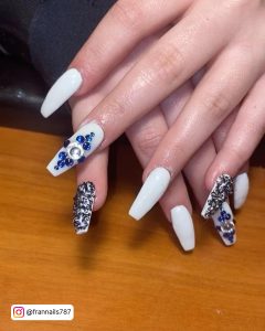 Diamond Blue Nails