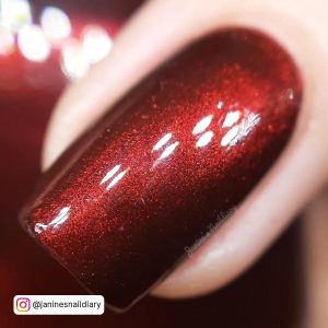 Elegant Dark Red Nail Designs