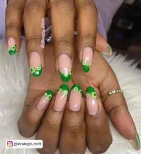 Emerald Green Nails Short