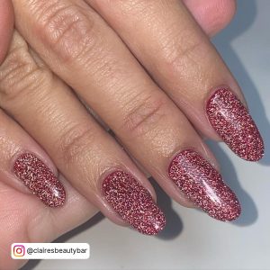 Fall Red Color Nails