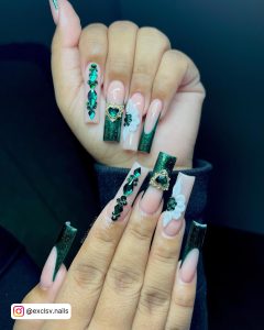 Forest Green Nails