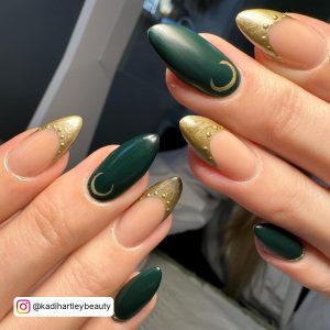 Forest Green Winter Nails