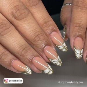 French Tip Acrylic Nail Ideas Butterfly