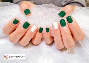 Gel Nails Mint Green