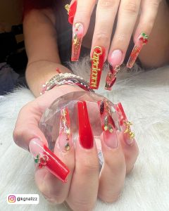 Glitter Glamorous Birthday Nails