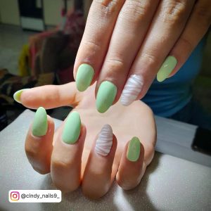 Green Aesthetic Nails