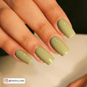 Green And Orange Nails