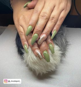 Green Army Nails