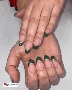 Green French Tip.nails