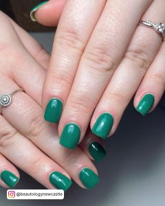 Green Gel Nail