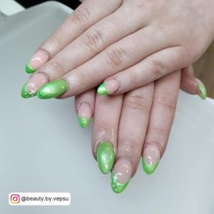 Green Gel Nail Art