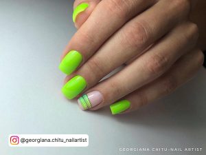 Green Nail Designs For Summer