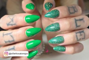 Green Nails Gel