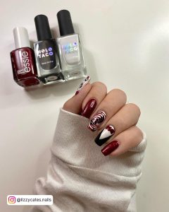 Halloween Nails Acrylic Red