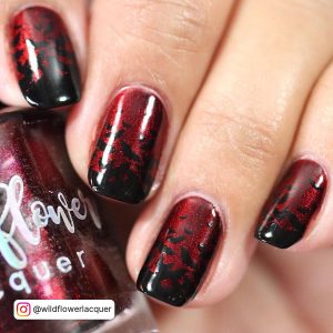 Halloween Nails Red