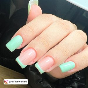 Light Army Green Nails
