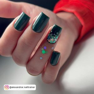 Light Forest Green Nails