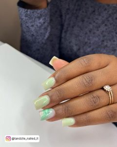 Light Green Nails Ideas