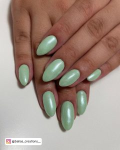 Light Green Summer Nails