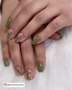 Lime Green Gel Nails