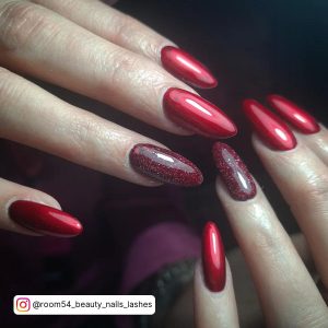 Long Red Nails Coffin