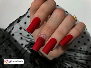 Long Red Nails Ideas