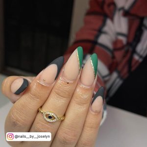 Matte Forest Green Nails