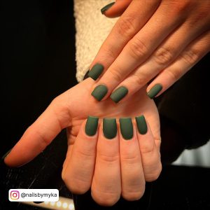Matte Lime Green Nails