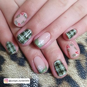 Mint Green Christmas Nails