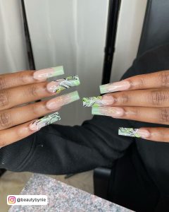 Mint Green Nail Design