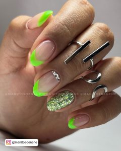 Nail Art With Green