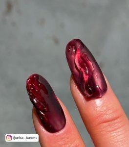 Nails Red Wine