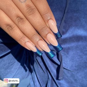 Nails Sky Blue French Tip 1.50