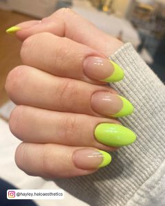 Neon Green And Yellow Nails