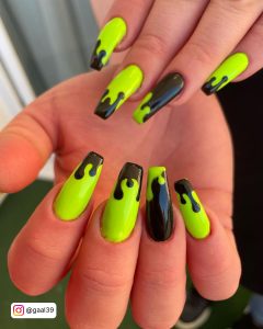 Neon Green Gel Nails