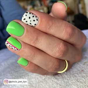 Neon Green Summer Nails