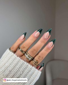 Olive Green French Tip Nails Meaning