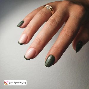 Olive Green Nail Designs