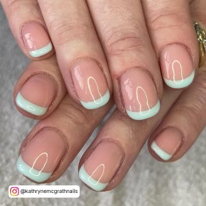 Pastel Blue Gel Nails