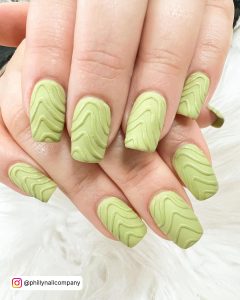 Pastel Green Nails Design
