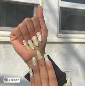 Pastel Green Nails Ideas