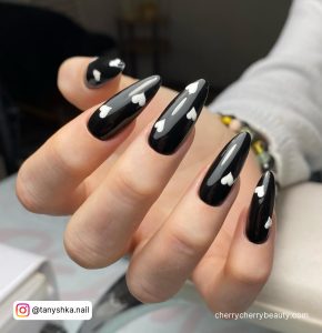 Pointy Black Nails