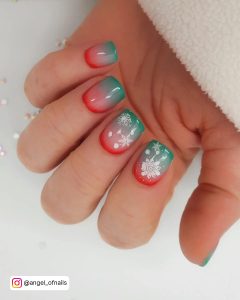 Red And Green Christmas Nail Ideas