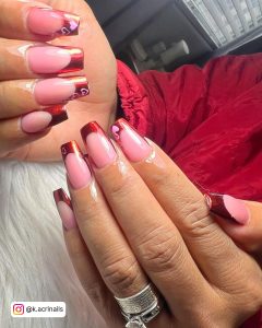 Red Chrome For Nails