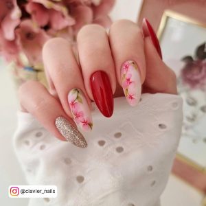 Red Design Nails
