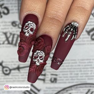 Red Halloween Nails