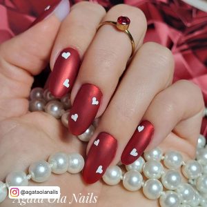Red Matte Acrylic Nails