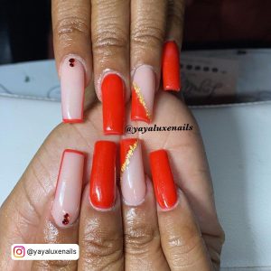 Red Nail Designs Square